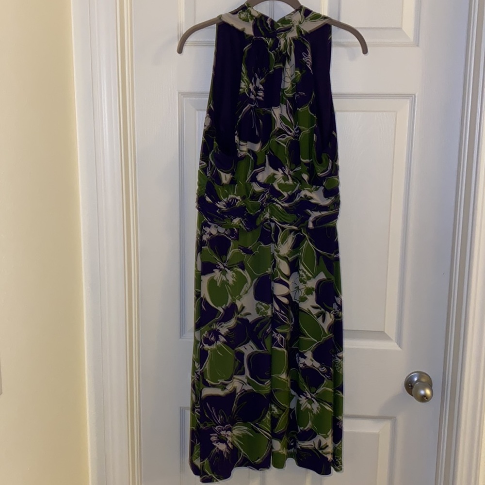 Evan Picone Sleeveless Halter Style Dress Size 16 - Picture 2 of 5